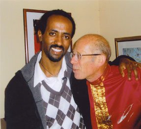 david-helfgott-ermias Pianist David Helfgott with Ermias, an ex-refugee that Sanctuary sponsored.