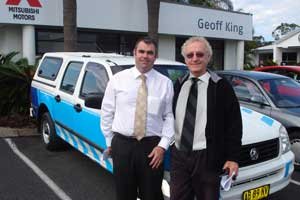 Geoff King donates a truck to Sanctuary