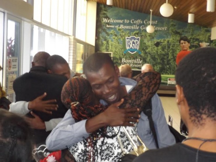 Congolese refugee family reunited