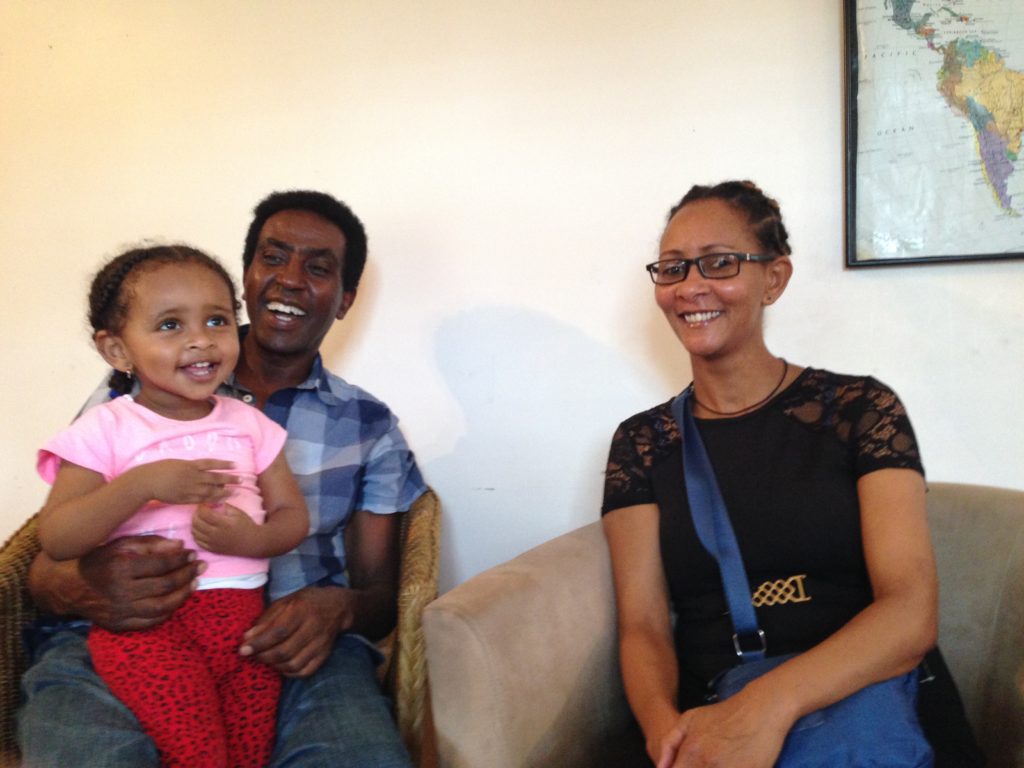 Girma and his wife reunited thanks to an interest